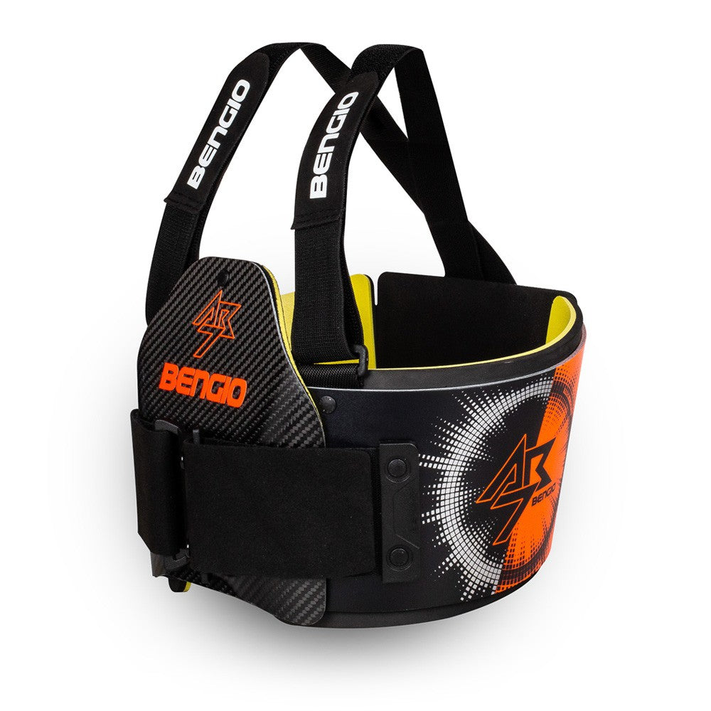 Bengio AB7 Full Rib Back Chest Protector Black/Orange