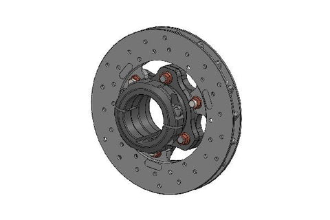 REAR BRAKE DISC 180X17,5 COMPLETE WITH 50MM FLOATING DISC CARRIER
