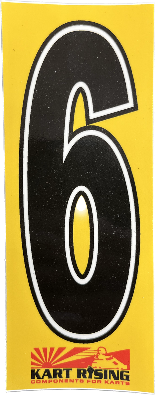 NUMBER STICKER 6