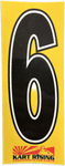 NUMBER STICKER 6