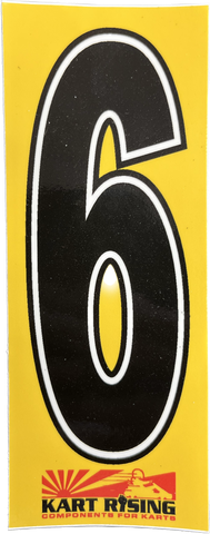 NUMBER STICKER 6