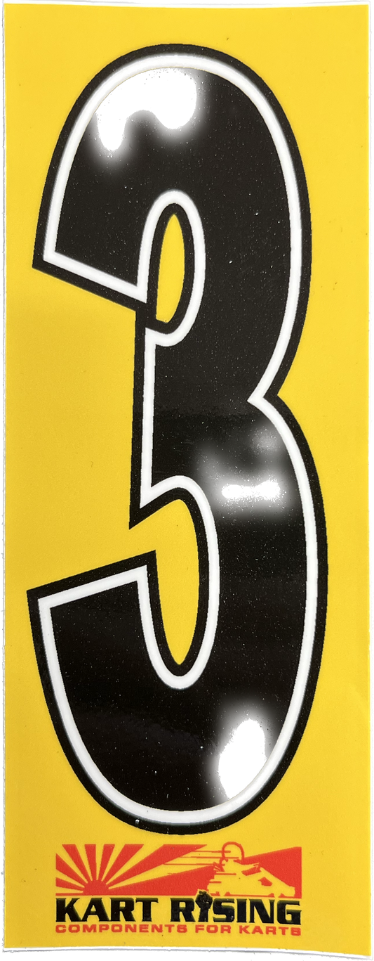 NUMBER STICKER 3