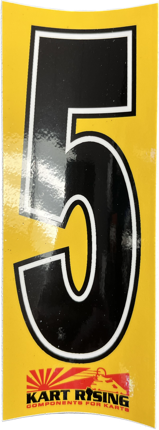 NUMBER STICKER 5