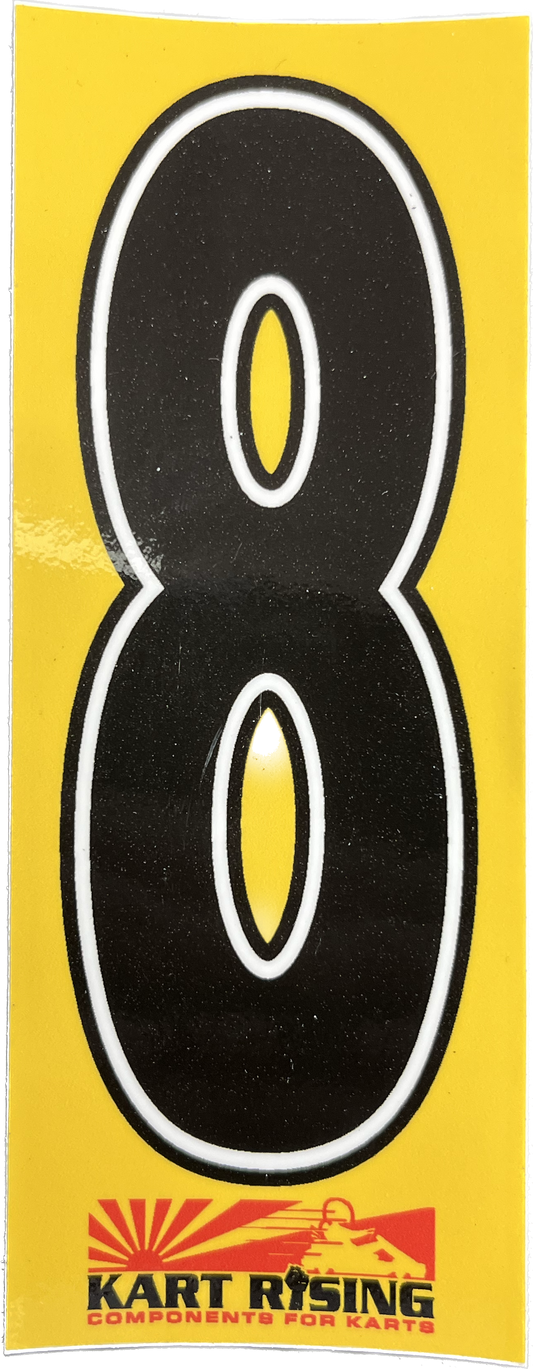 NUMBER STICKER 8