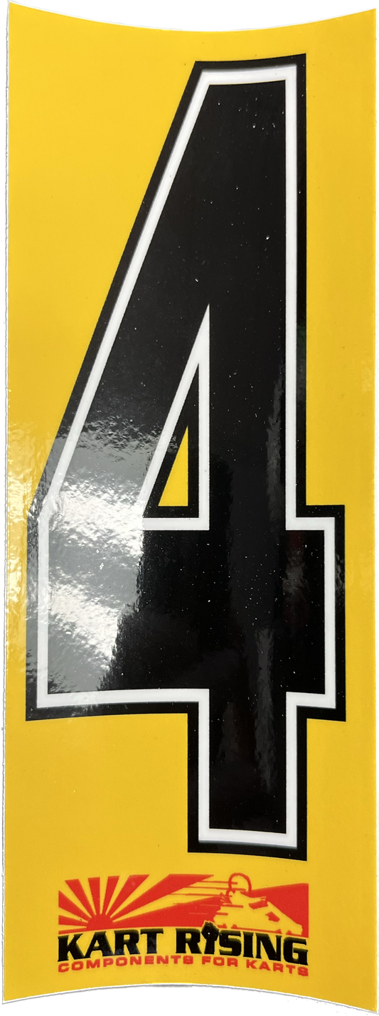 NUMBER STICKER 4